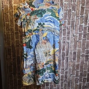 Vintage Reyn Spooner Hawaiian Dress Summer Travel 1970-1980